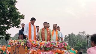 BJP tai tipra motha thansa khe teliamura o road show rally khlai laikha