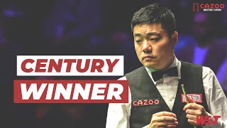 Vintage Ding Junhui CENTURY Clearance! 💯 | 2022 Cazoo British Open