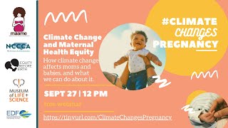 Climate Change & Maternal Health Webinar