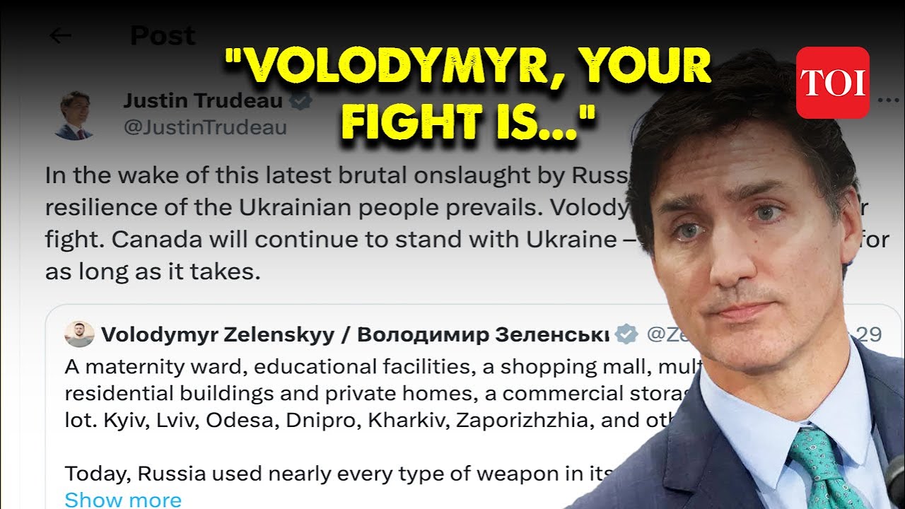 WAR IN UKRAINE: Canada's JUSTIN TRUDEAU Condemns Russian Missile, Drone ...