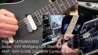 【SATSUMA3042がEVHは本当にエディサウンドになるのか？検証してみた！】 SATSUMA3042 Plays EVH / EVH Wolfgang USA Stealth Black