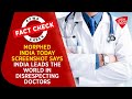 Fact Check: Morphed India Today Screenshot Says India Leads The World In Disrespecting Doctors