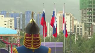 Mongolia holds welcome ceremony for Russia's Putin