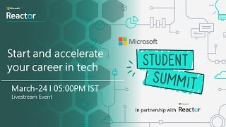Student Summit: Start and accelerate your career in tech | India