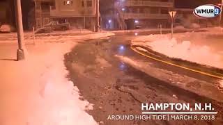 High tide causes some flooding in Hampton, on Route 1A