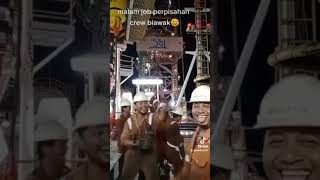 joging perpisahan di Rig Juckup hakuryu 11 offshore drilling