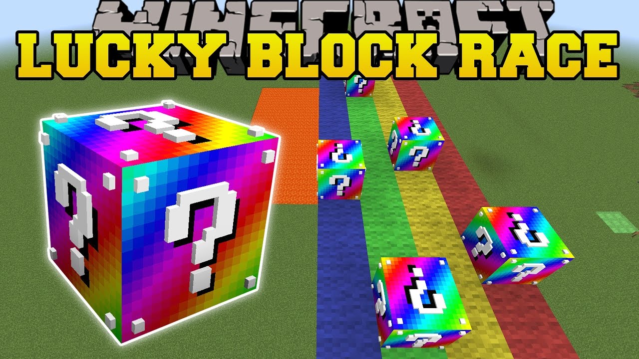 Minecraft: EXTREME RAINBOW LUCKY BLOCK RACE - Lucky Block Mod - Modded ...