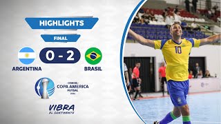 CA FUTSAL 2024 | ARGENTINA 0 - 2 BRASIL|  Highlights