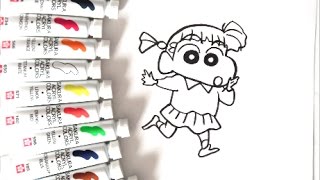 クレヨンしんちゃんイラスト ひまわりの描き方 ゆっくり編 野原ひまわり クレヨンしんちゃん