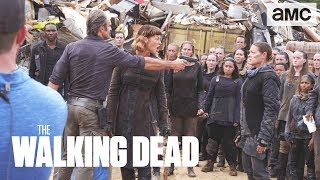 'Shredding Walkers' Behind the Scenes Ep 810 | The Walking Dead