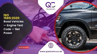 Qualcert ISO 15852020 Road Vehicles Engine Test Code Net Power