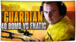 CS:GO - GuardiaN 40 KILLS vs Fnatic [POV] 40 Frags in 30 Rounds