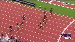 Elaine Thompson-Herah  10.54 seconds race