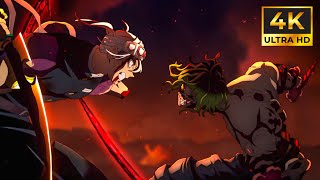 Tengen vs Gyutaro Full Fight 4K 60FPS (English Sub) - Demon Slayer