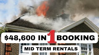 How to host insurance claims and make $8,100 per month with midterm rentals