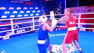 Day 3 (60kg) CERNOGA Tadej (SLO) vs RUSINOV Kiril (BUL) | AIBA WCHs 2021