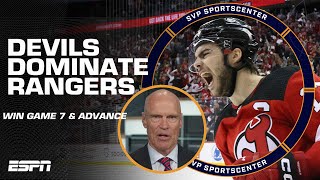 Reaction to the Devils' Game 7 win over the New York Rangers | SportsCenter with SVP