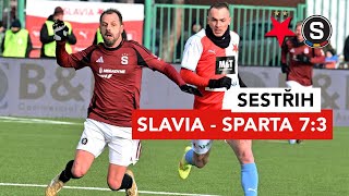 SESTŘIH: Slavia - Sparta 7:3. Silvestrovské derby mělo jasný průběh