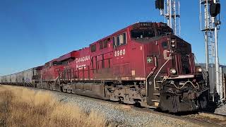 CPKC Veteran SD70ACu 7021!! South Red Deer Subdivision Mile 30 Crossfield, Alberta November 3, 2024.