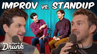 Normand \u0026 Ben Schwartz Talk Differences Between Standup and Improv | We Might Be Drunk w/ Sam Morril