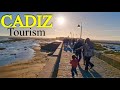 Cadiz, Spain. Travel Walking Tour, Cadiz San Sebastián Castle. 4k Walk tour 2023