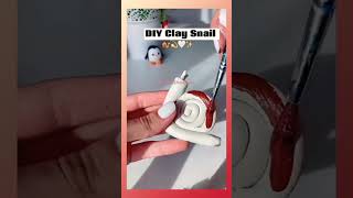 "Crafty Escargot: Easy Clay Snail Tutorial 🐌"#shorts