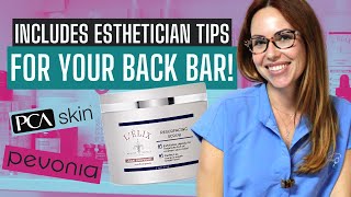 SPA TOUR + WHAT'S IN MY BACK BAR? | ESTHETICIAN TIPS | SMALL BUSINESS OWNER