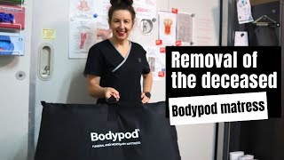 Removing a deceased person with a Bodypod transfer mat