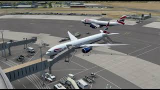 British Airways 777 Landing into HKJK I (P3DV4.5)