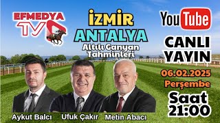 07.02.2025 Cuma Antalya ve İzmir Altılı Ganyan Tahminleri