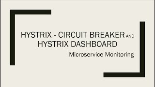 Spring Boot Microservices - What is Hystrix ? | Hystrix -Circuit Break Pattern | Hystrix Dashboard