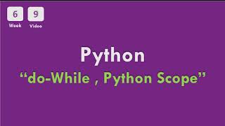 [6-9] CS50x In Arabic - Python - do while loop & Python scope