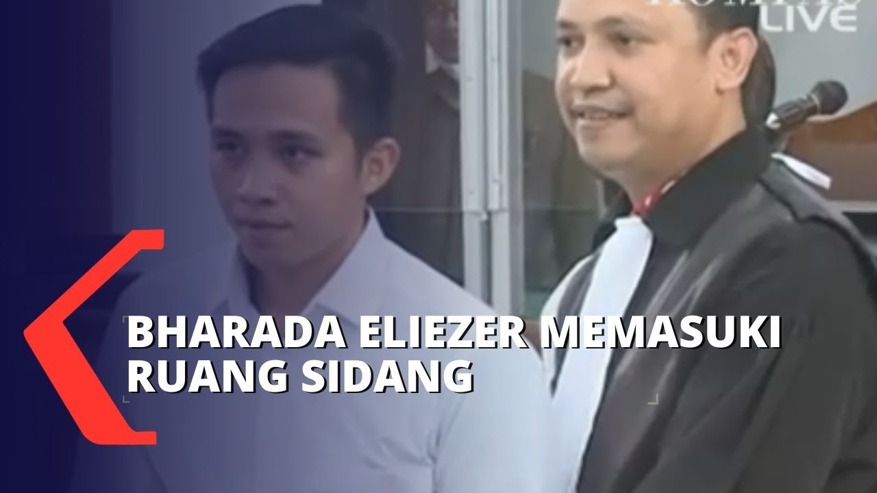 Detik-Detik Richard Eliezer Pudihang Lumiu Memasuki Ruang Sidang PN ...