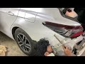 toyota camry 2022 repair back mudguard ￼ تويوتا كامري رفرف خلفي تعديل بدون رش