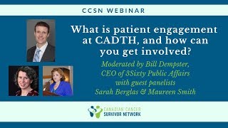 WEBINAR: What is patient engagement at CADTH, and how can you get involved?