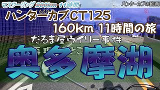 [1:慣らし運転 ハンターカブCT125 奥多摩湖～羽置の里～瀬音の湯～道の駅八王子滝山]