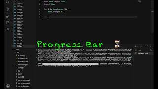 progress bar ever ⏳🔥 #coding #python #shorts #progressbar