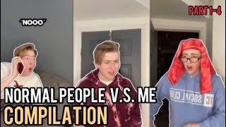 Luke Davidson (normal people vs me) compilation/ part 1-4