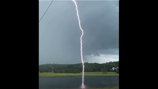 Lightning Strikes Water #shorts
