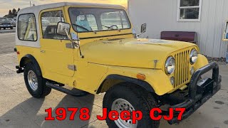 1978 Jeep CJ7 - Running