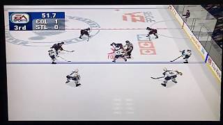 NHL 2000 Colorado Avalanche vs St. Louis Blues (PS1)