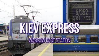 KIEV EXPRESS  at Warsaw East Station キエフエクスプレス　ワルシャワ東駅