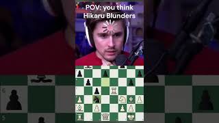 This guy didn't know it was a Brilliant...  #chess #brilliant  #hikaru