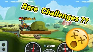 😳Rare Challenges ??-Hill Climb Racing2