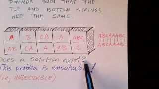 Lecture 46/65: The Post Correspondence Problem