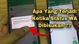 Jika Status WA Dibisukan Apa Yang Terjadi ? Simak Ini