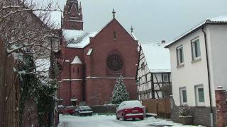 Die Langener Altstadt im Schnee