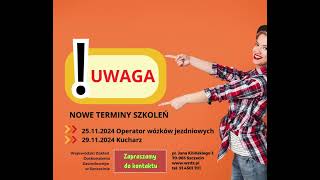 UWAGA  - nowe terminy szkoleń