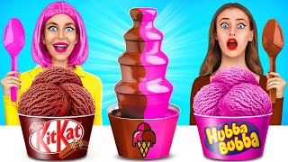 Bubble Gum vs Chocolate Food Challenge | 100 Layers of Food by Turbo Team