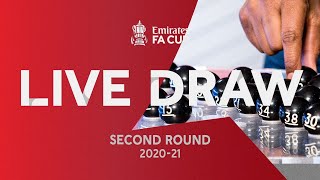 LIVE | Emirates FA Cup Second Round Draw | Emirates FA Cup 20-21